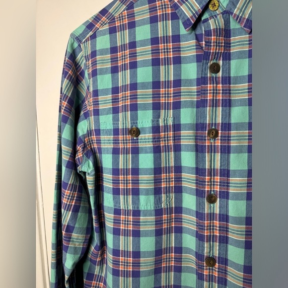 Polo by Ralph Lauren Plaid Collared Button Front Chest Pocket Dress Shirt Small - Picture 5 of 13